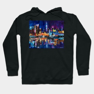 Shiny New York At Night Hoodie